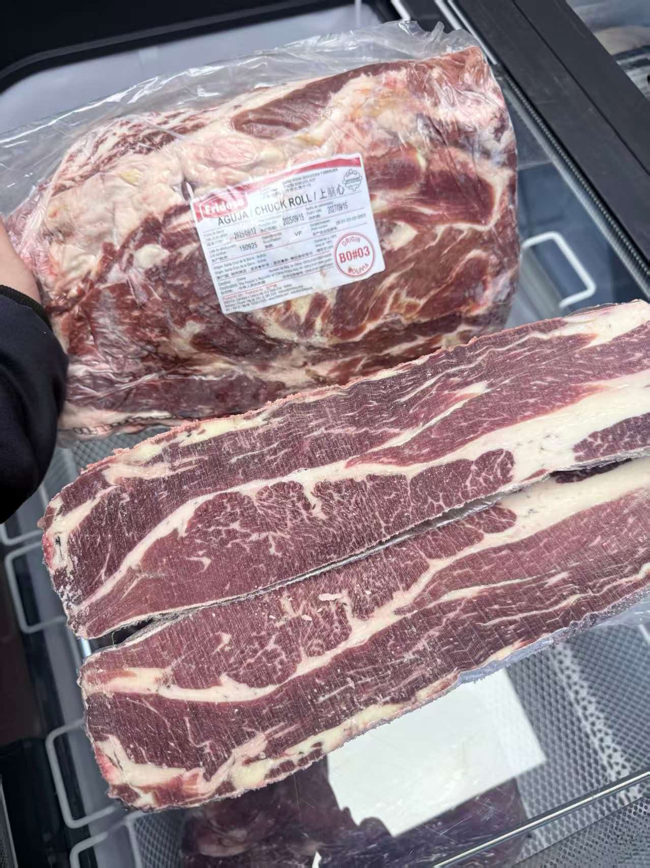 牛肉包装与切面实拍